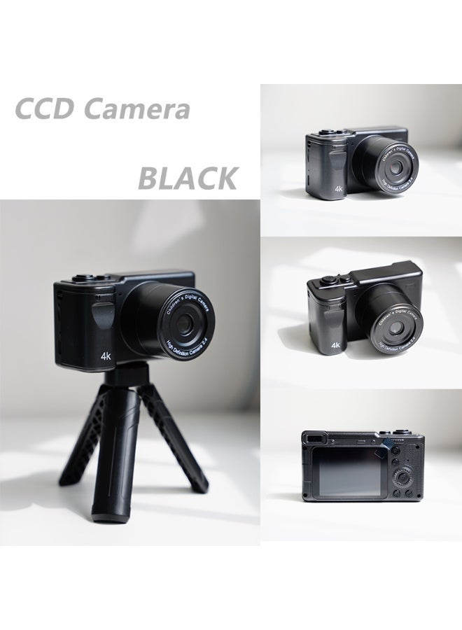 general CCD Digital Camera with Tripod, Video Camera, 12MP, 2.4-inch IPS Screen, Desktop Tripod, Portable Retro Travel Vlog Camera, Suitable for Daily Life Recording and Shooting, Perfect Birthday Party Gift - Image 5